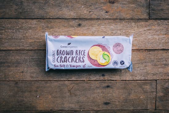Brown Rice Crackers - with Sea Salt & Vinegar