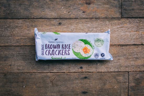 Brown Rice Crackers - with Seaweed