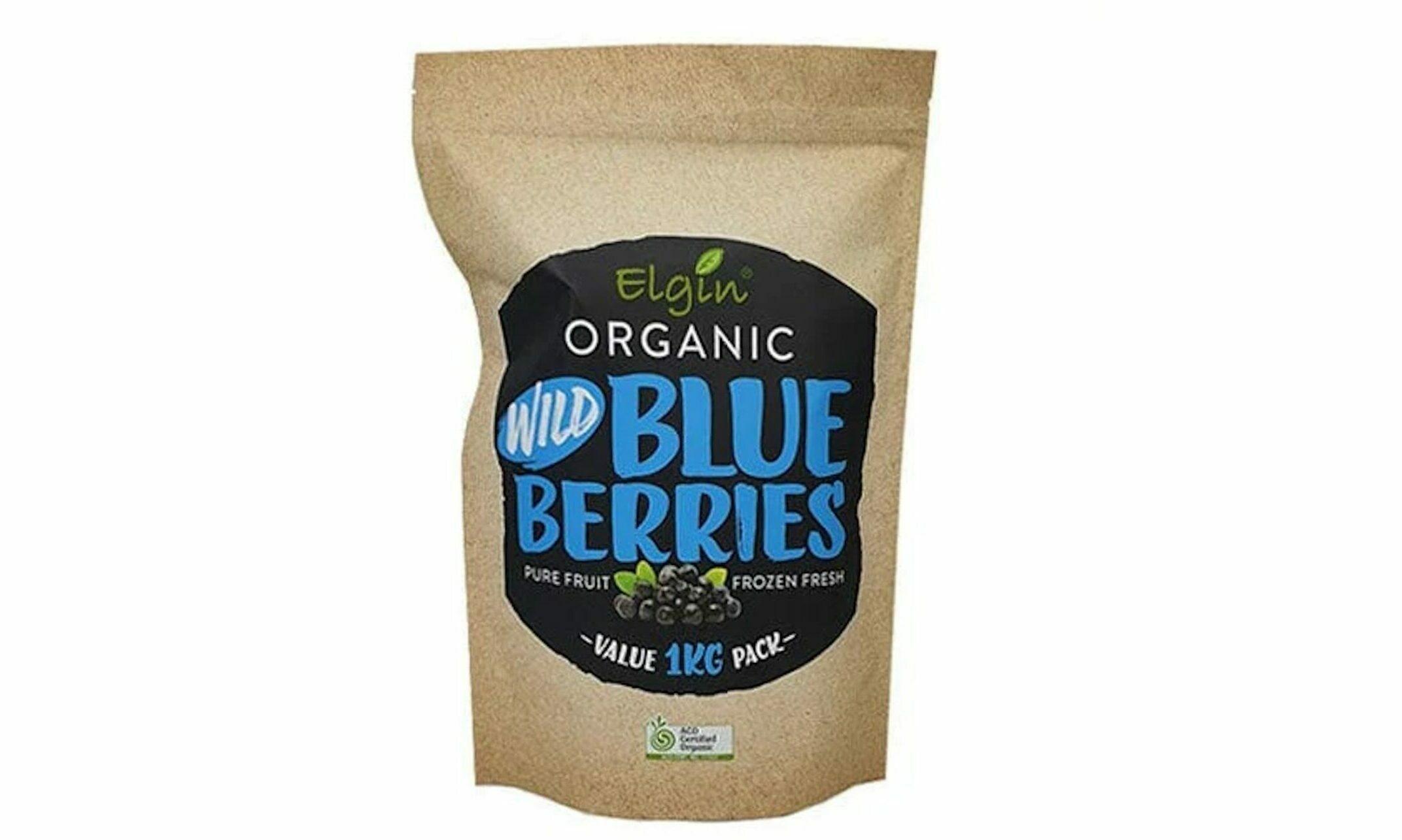 Elgin Organic - Frozen Wild Blueberries - 1kg Bulk Pack