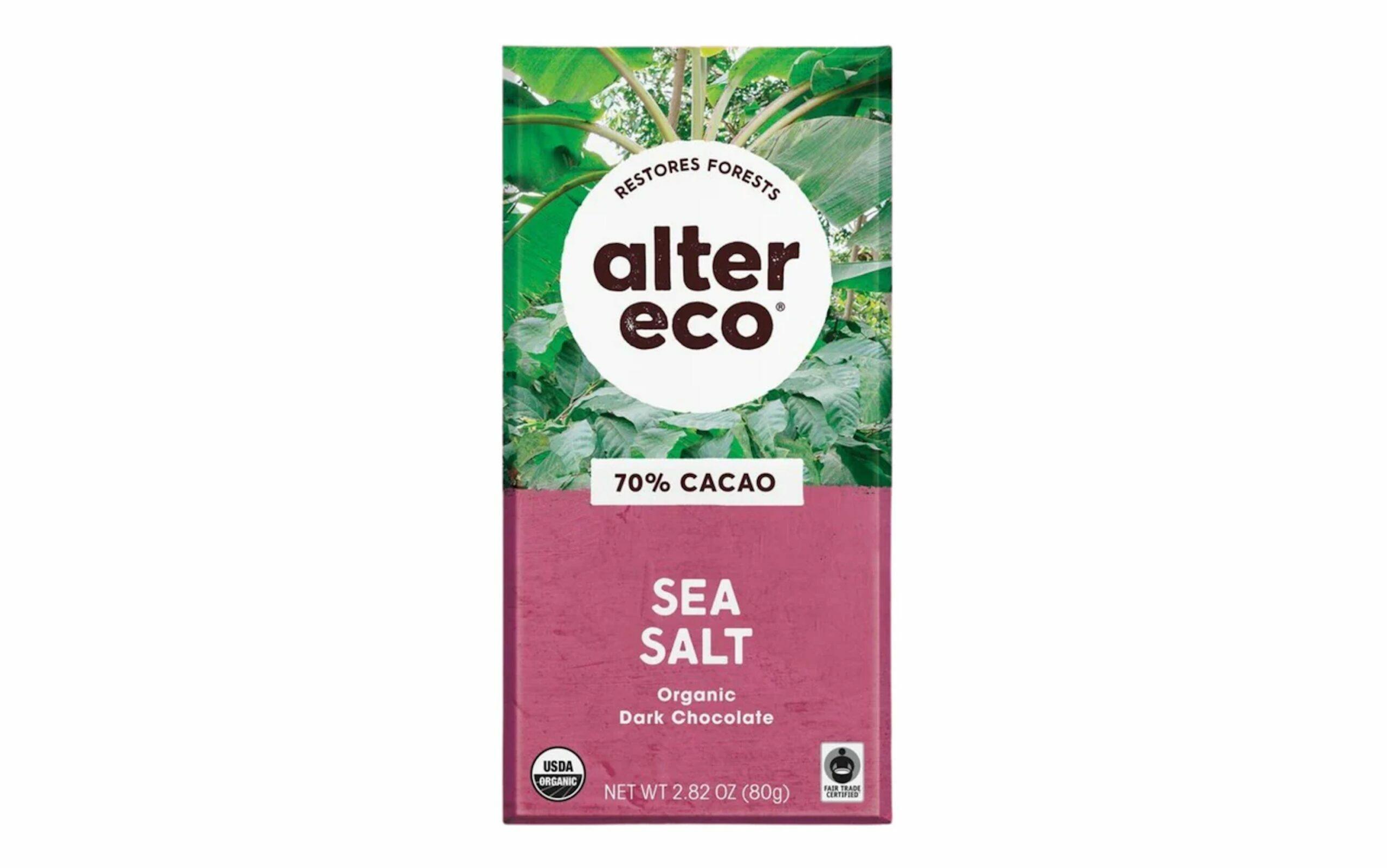 Alter Eco Chocolate - Sea Salt (Dark 70%)