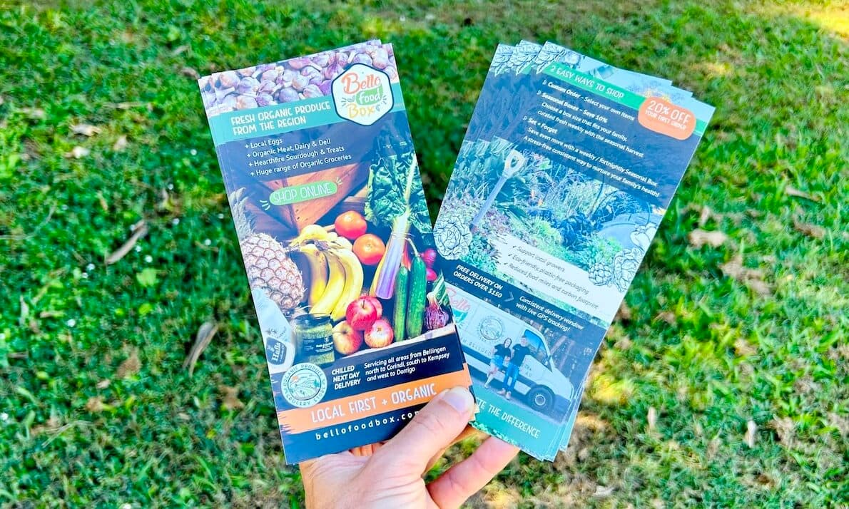 Free Bello Food Box Flyers - 5 pack