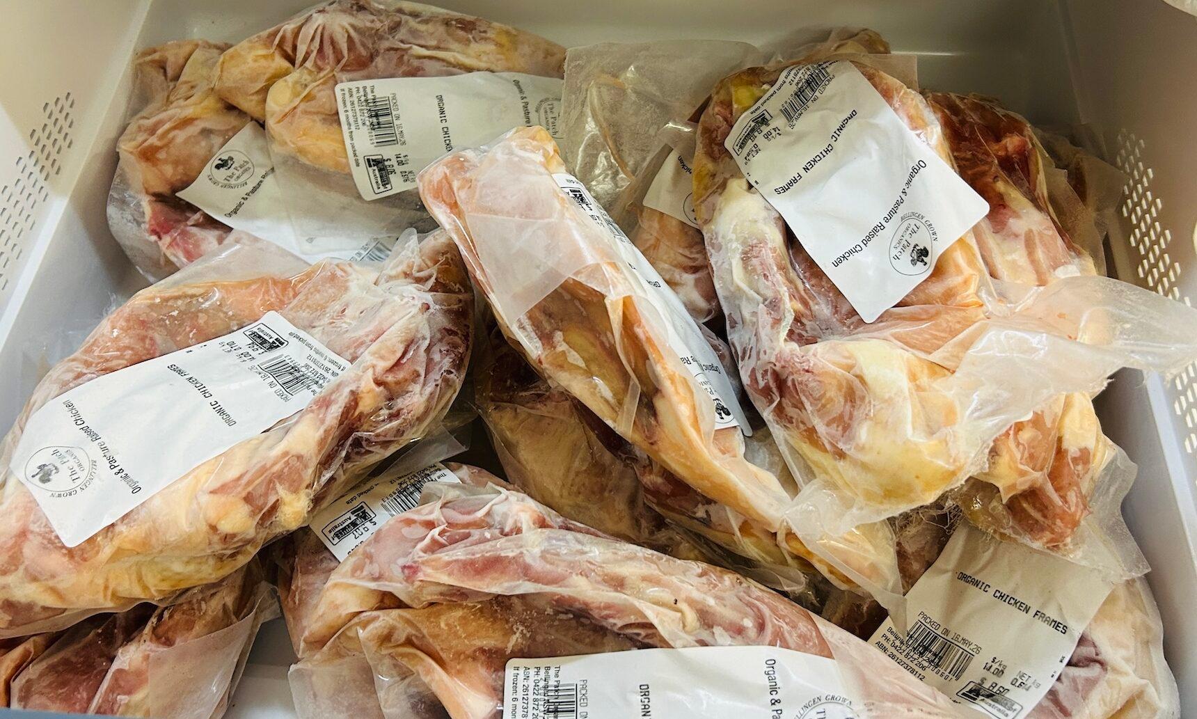 Organic Chicken Frame BULK 5kg Box - Pre-Order 1 Week Ahead! (will send with your next BFB order)