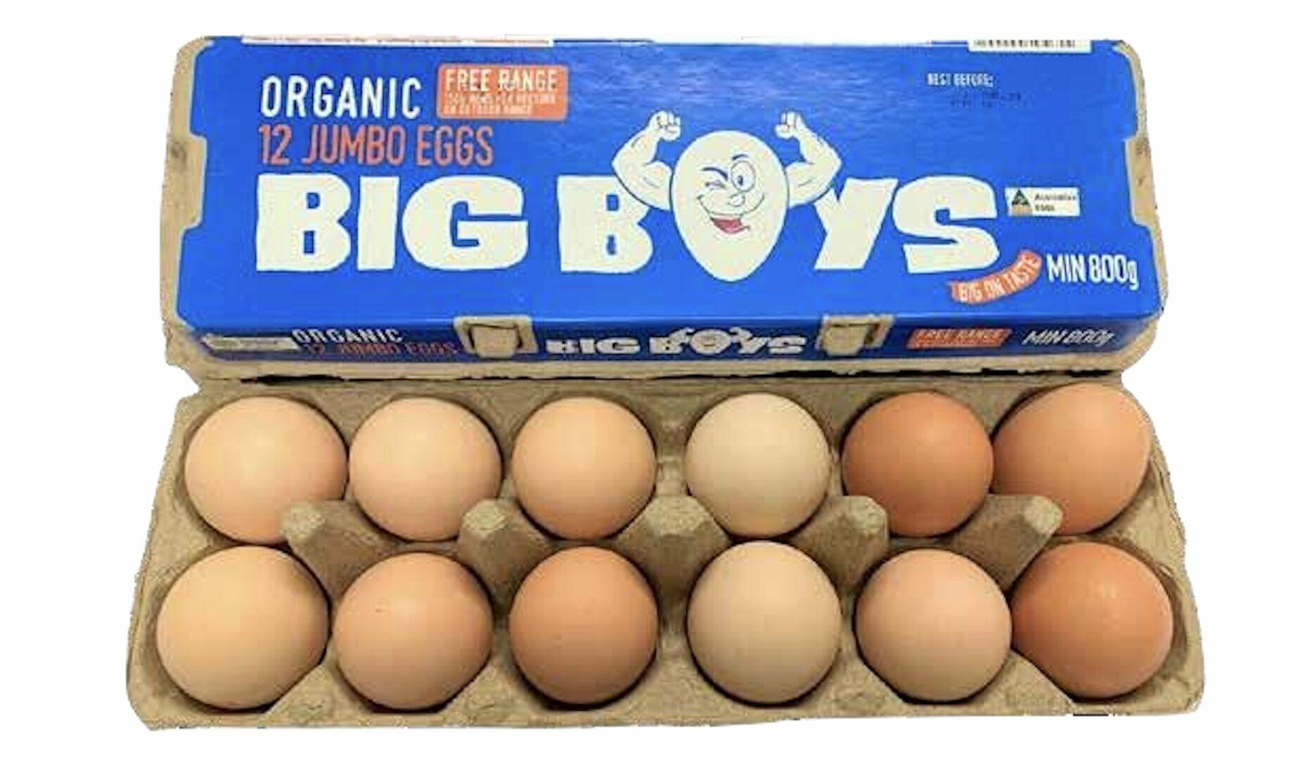 Ellerslie Farms Organic Big Boys Eggs - 800g