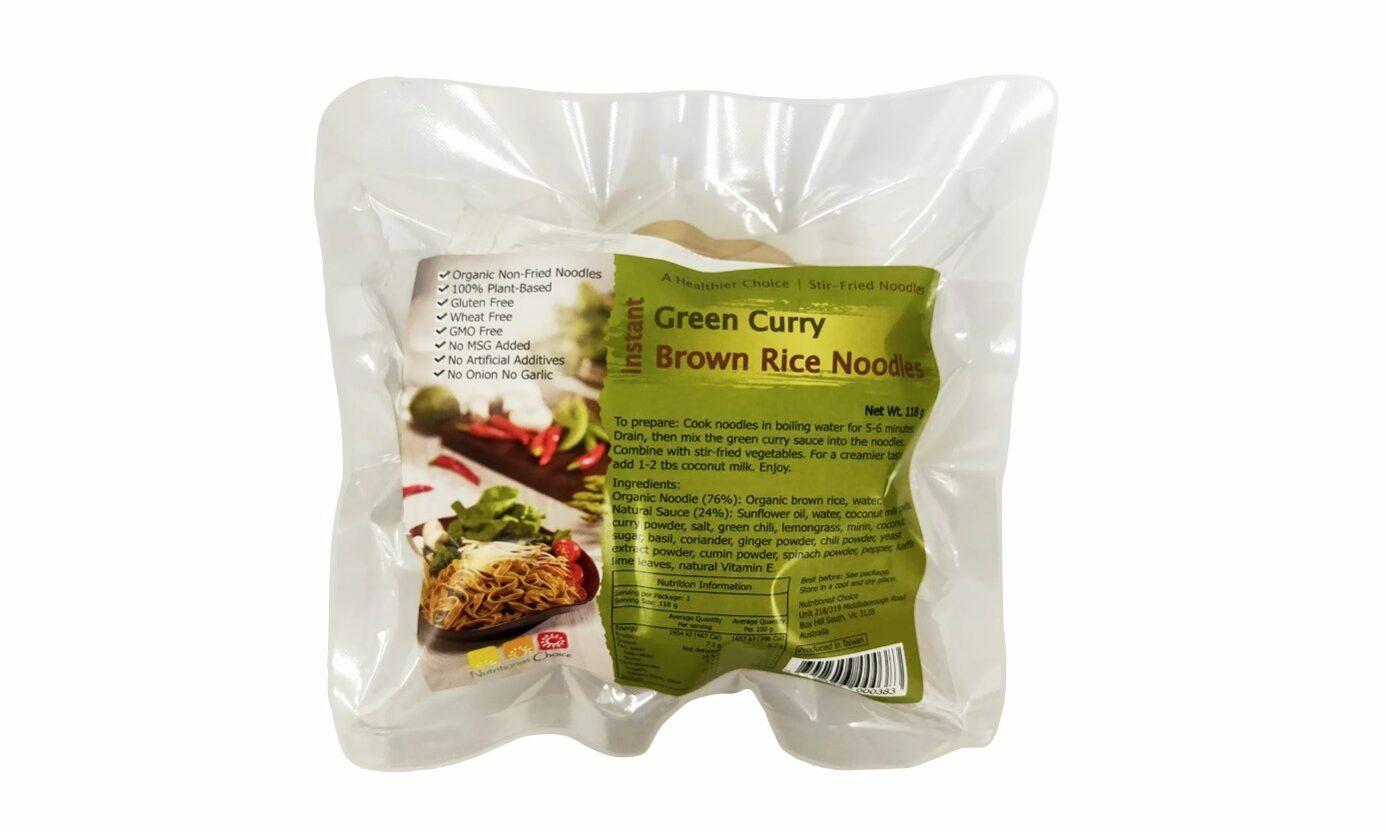 Nutritionist Choice - Instant Green Curry Brown Rice Noodles - 118g