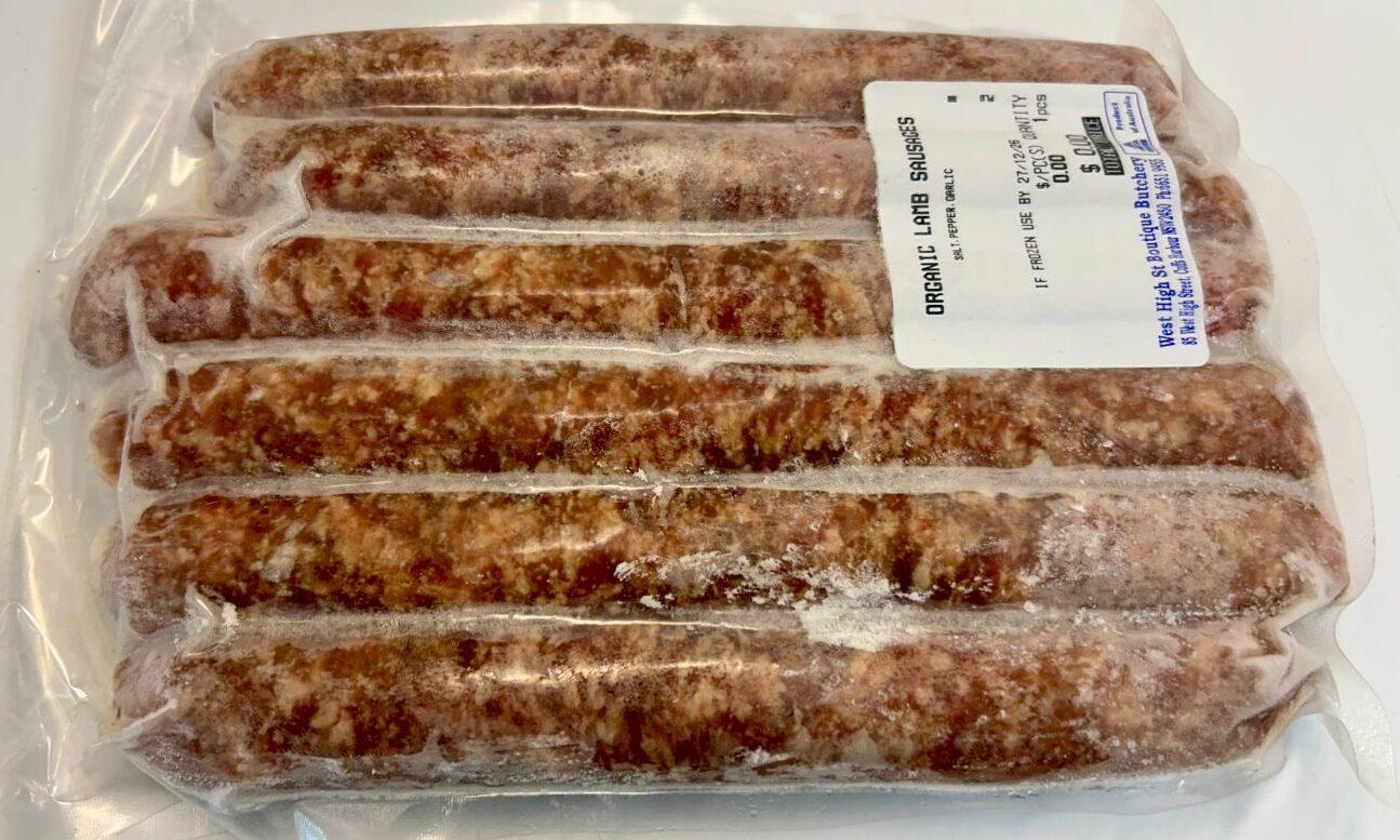 Lamb - Sausages (Approx 570g - 6 pack)