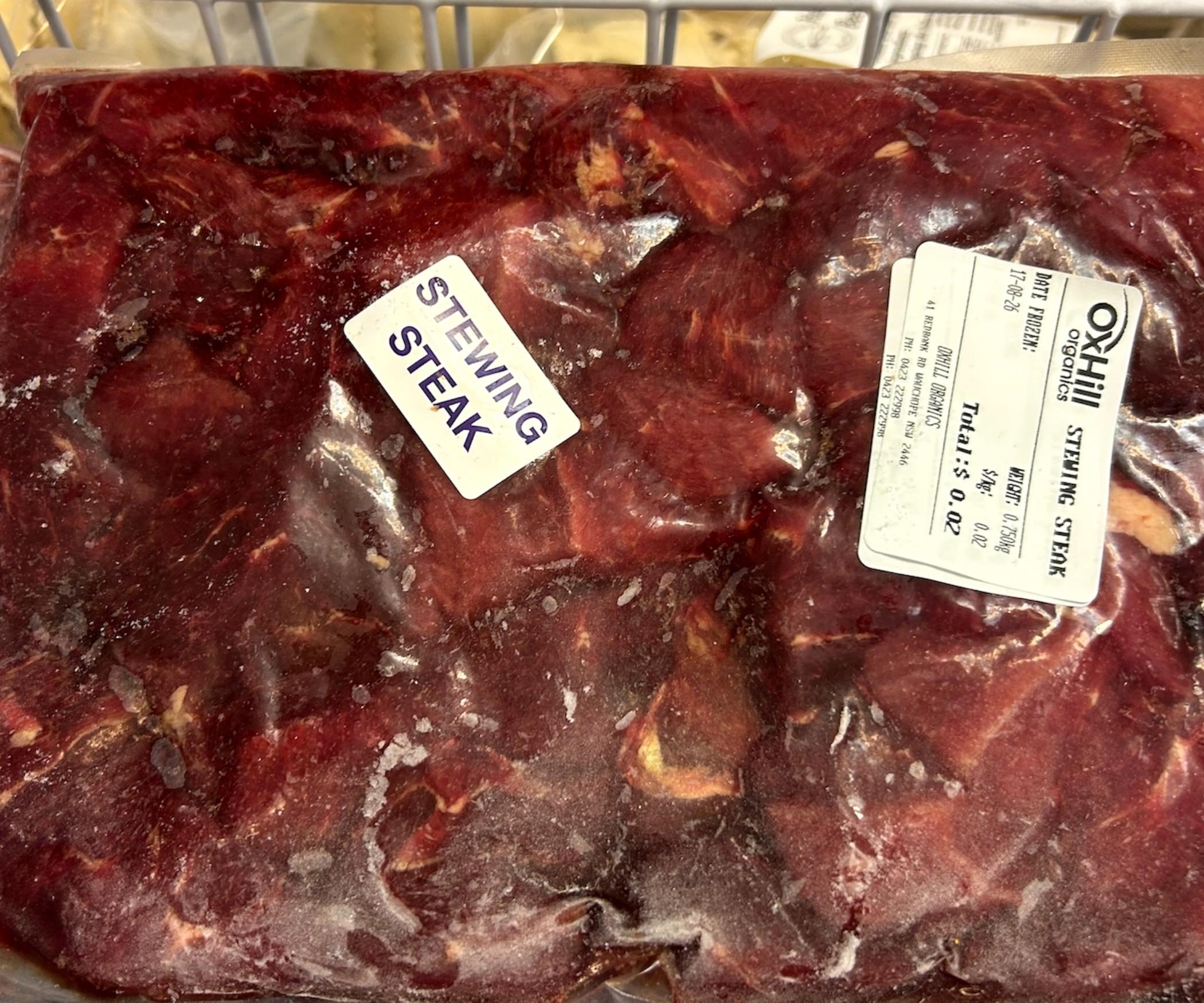 Beef - Stewing (Diced) - Approx 750g large pack