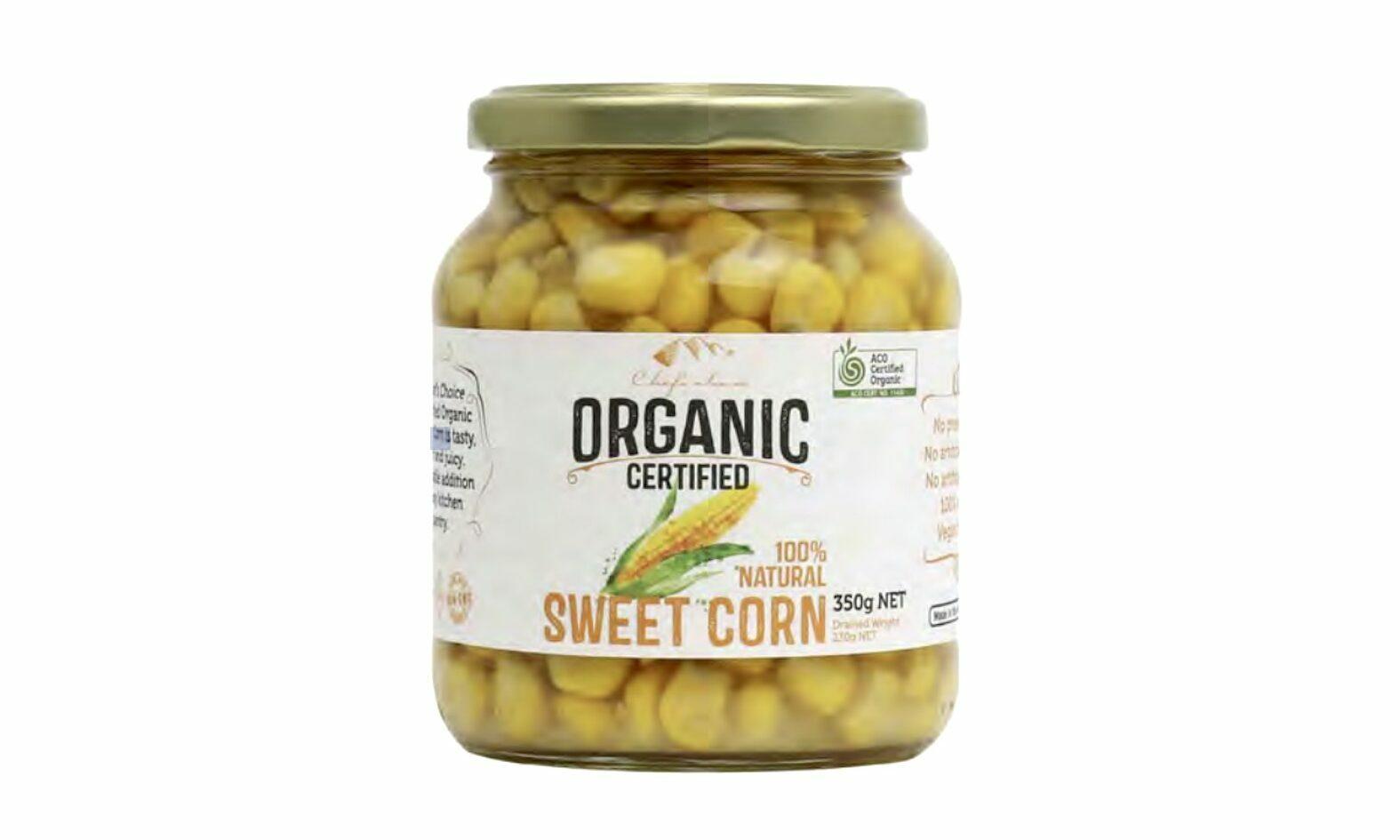 Organic Sweet Corn Kernels - Jar