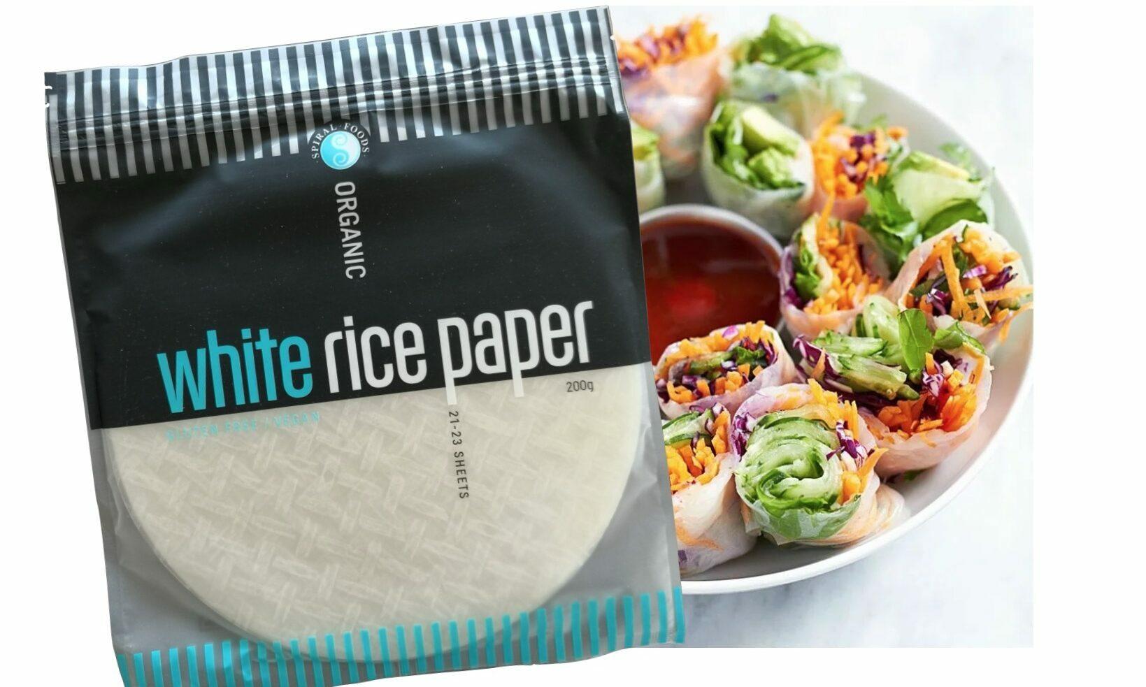 White Rice Paper Rolls - Spiral - 22 pack