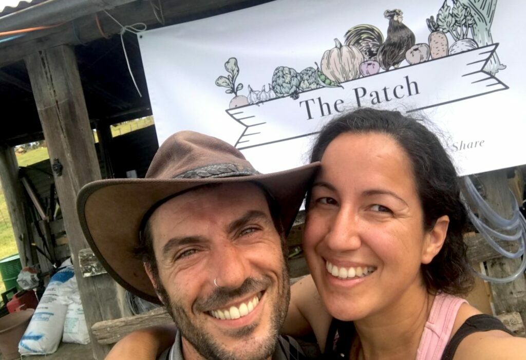 Nidya & Luigi - The Patch Organics, Bellingen - Organic veggies and the best organic chicken around!